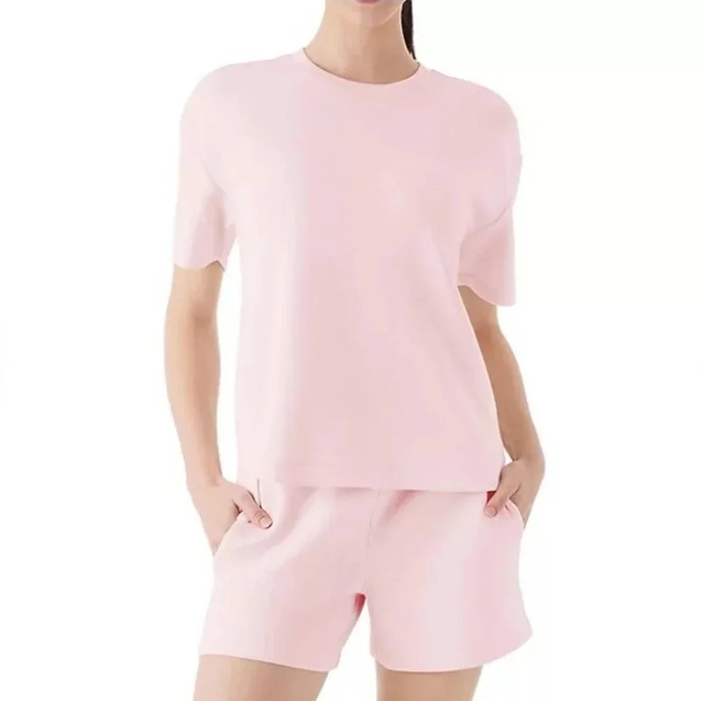 Pink T-Shirt NWT Sandwash Short Sleeve Crew Neck Member's Mark Women's Size XXL - Picture 1 of 7